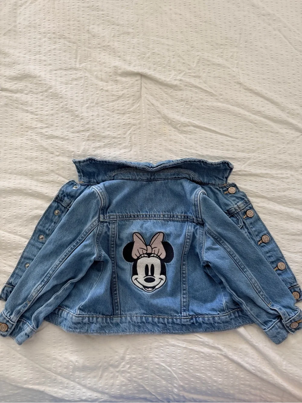 Baby Gap Light Blue Denim Minnie Mouse Jacket size 3T - Picture 1 of 4